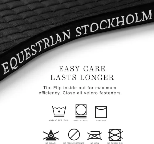 Vista 8 de Equestrian Stockholm Close Contact Horse Saddle Pad for Jumping Negro
