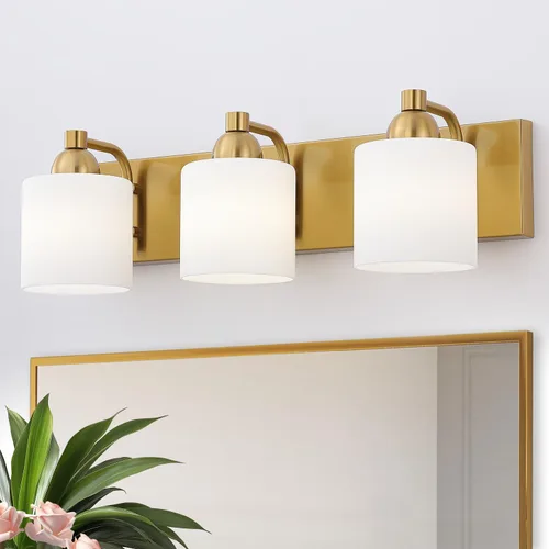 Vista 18 de Mecgirn Apliques de Pared de Vidrio Esmerilado Níquel Cepillado, Paquete de 1 Luminarias de Pared Interiores Cableadas para Sala de Estar, Pasillo