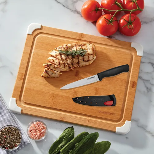 Vista 5 de Farberware 5158146 EdgeKeeper - Cuchillo utilitario, 4.5 pulgadas, color negro