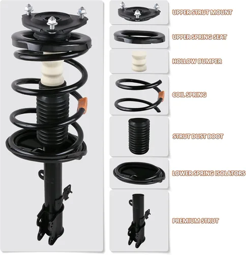 Vista 2 de MOSTPLUS 171341 2 amortiguadores delanteros completos compatibles con Chevrolet Trailblazer 2002-2009 (juego de 2)