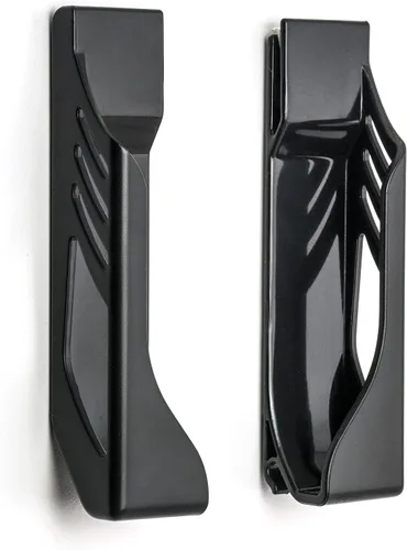 Vista 6 de Dockem Soporte de pared sin daños para iPhone: 14, 13, 12, 11, Pro, Plus, Mini, Pro Max, SE 2/3, XS/X, XS Max, XR, 8/7, 8/7+, S22, S21, S20: 3M Negro