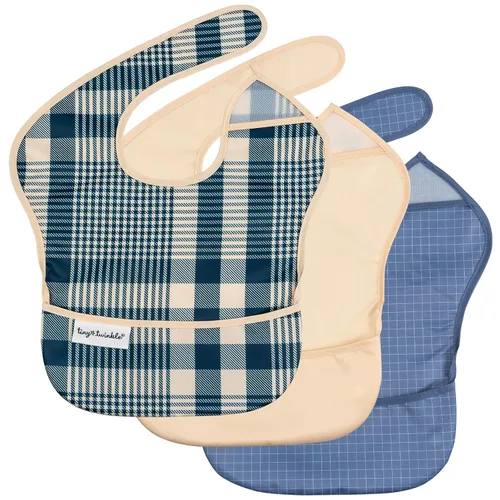Vista 27 de Tiny Twinkle Baberos Antiderrame para Comer para Bebé Baberos Impermeables y Limpiables para Niños Pequeños con Bolsillo de Recolección Baberos