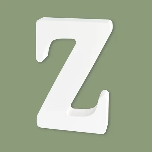 Vista 34 de Letras blancas de madera sin terminar de 4 pulgadas para manualidades, letras del alfabeto de madera para decoración de pared, letras de marquesina