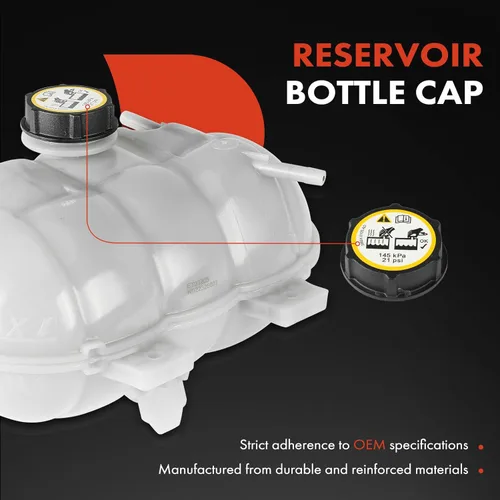 Vista 5 de A-Premium Tanque de expansión de recuperación de desbordamiento de refrigerante del motor [con tapa] Compatible con Ford Mustang 2015-2023