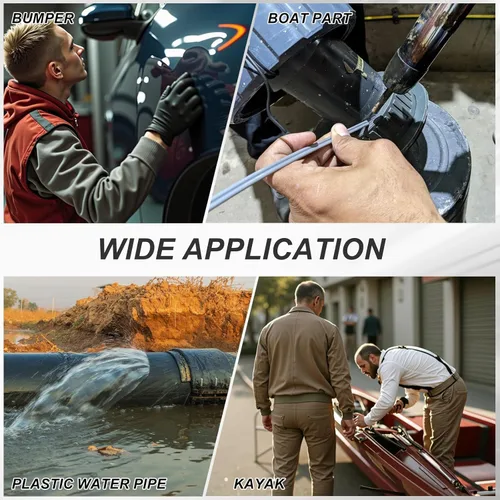 Vista 7 de Plastic Welding Rods, Welder Rod High-Strength Waterproof Fit for Repairing Plastic