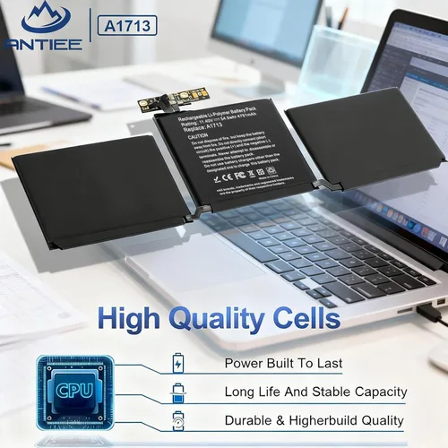 Vista 3 de Reemplazo de batería A1708, batería A1713 para MacBook Pro de 13 pulgadas A1708 [finales de 2016, mediados de 2017] EMC 2978 3164 MPXQ2LL MLL42LL
