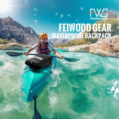 Vista 2 de Mochila Dry Bag, mochila flotante impermeable de 40 L con cierre enrollable para kayak, canotaje, senderismo, camping