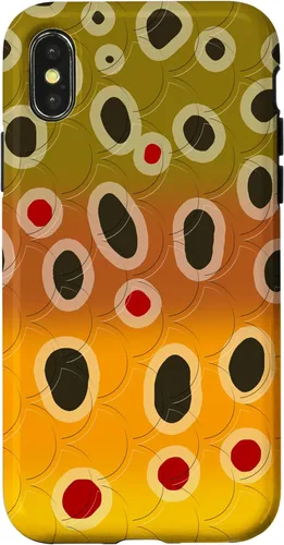 Vista 5 de Marrón trucha patrón pescado arte trucha pesca mosca pesca regalo caso para iPhone 17