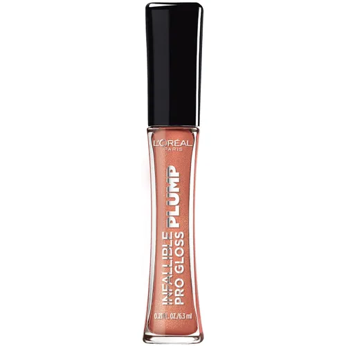 Vista 11 de L'Oréal Paris Infallible Pro Gloss Plump - Brillo labial con ácido hialurónico, brillo voluminizador de larga duración, los labios se ven Gleam