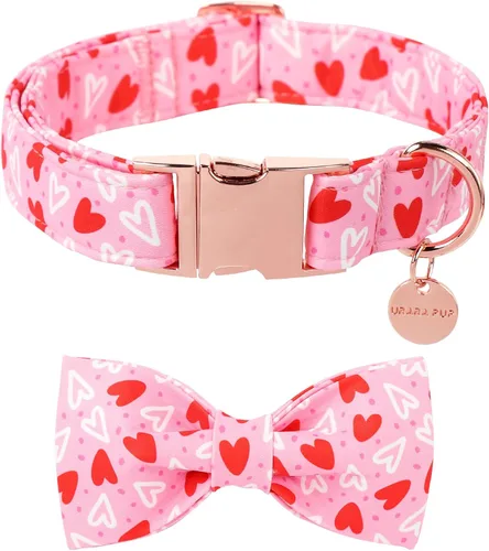Vista 13 de Collar de Navidad para perro con pajarita, collar de Navidad para cachorros, hembras, machos, perros o gatos, collares con lazo con hebilla de metal