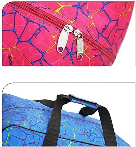Vista 2 de Estuche de transporte para máquina de coser con asa, bolsa de nylon, estuche de transporte con acolchado y bolsillos con asas, adecuado