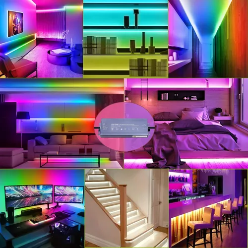 Vista 7 de Controlador LED de 12 V, 100 vatios, impermeable, fuente de alimentación, transformador, adaptador ultrafino, CA 100-264 V a 12 V CC 8.3 A, salida