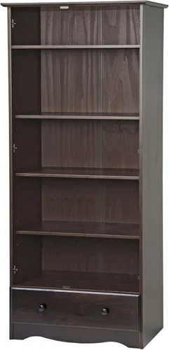 Vista 4 de Palace Imports Grand, Familia, Armario Flexible Estante Opcional 5656, Java. 4 Pasadores De Metal Incluidos
