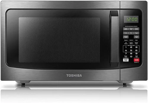 Vista 5 de Toshiba AC25CEW-BS - Horno tostador digital y horno microondas EM131A5C-BS con sensor inteligente, interior fácil de limpiar, modo ecológico