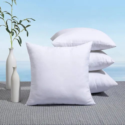 Vista 10 de MIULEE Paquete de 4 rellenos de almohada para exteriores de 12x18 pulgadas, rellenos de almohada decorativos resistentes al agua, relleno