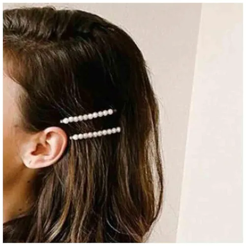 Pinza para el cabello, pasador de perlas vintage, dorado, 2 piezas, accesorios elegantes para el cabello para mujeres y niñas, horquillas