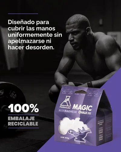 Vista 6 de Friction Labs Magic Chalk Ball, Premium Gym Chalk Ball in Refillable Sock