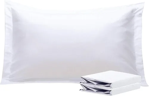 Vista 48 de NTBAY Fundas de almohada estándar, paquete de 2 fundas de almohada de microfibra cepillada de 20 x 26 pulgadas, súper suaves y acogedoras