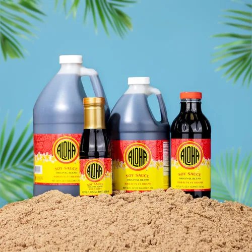 Vista 4 de Aloha Shoyu - Salsa de soja, mezcla original, salsa de soja hawaiana con sabor suave y equilibrado, auténtica salsa de soja para cocinar, adobos
