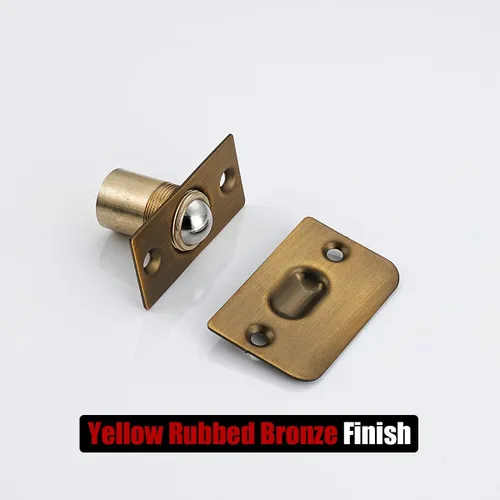 Vista 31 de JQK Herrajes para puerta de clóset, acero inoxidable ajustable con placa de golpeo, bronce antiguo, paquete de 2 unidades, HBC100-QG-P2