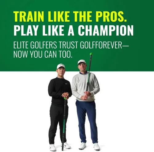 Vista 7 de GolfForever Swing Trainer – Golf Fitness & Training System for Strength, Flexibility & Swing Power – Includes Membership & Premium Training Bar for