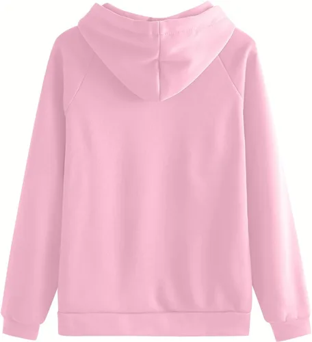 Vista 7 de Womens Sweatsuits 2 Piece Set High Waisted Joggers with Pockets Solid Color Matching Hoodie and Sweatpants Set