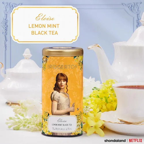 Vista 38 de The Republic of Tea - Bridgerton Queen's Cake - Té de frutas y vainilla, 36 bolsas de té