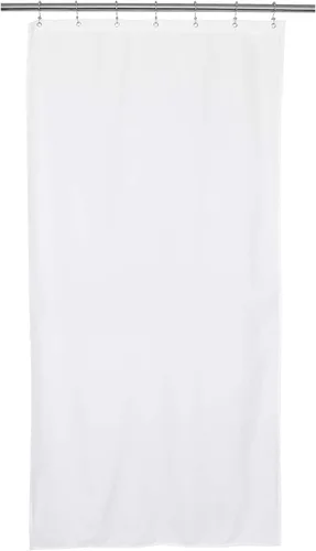 Vista 17 de Barossa Design - Cortina de ducha de tela impermeable para cabina de microfibra de calidad hotelera, 32" de ancho x 72" de alto, lavable a máquina