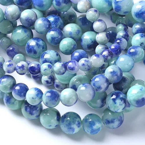 Vista 119 de 4MM 88 piezas de cuentas sueltas de piedra natural verde turquesa africana para hacer pulseras y collares de bricolaje