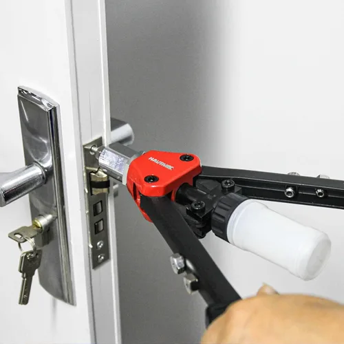 Vista 8 de HAUTMEC Pistola de remache 5 en 1 con 150 piezas de remaches, herramienta de remache de 13" con llave portátil y botella colectora de remaches