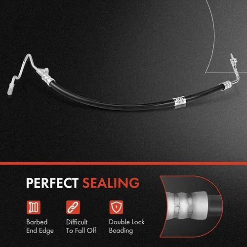 Vista 3 de A-Premium Conjunto de línea de manguera de presión de dirección asistida compatible con Hyundai Elantra 2001-2006, Tiburon 2003-2008, 2.0L, a rack