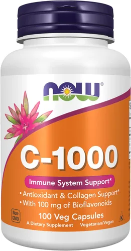Vista 10 de Now Foods Suplementos, Vitamina C-1,000 con escaramujos y bioflavonoides, Protección antioxidante*, 30 cápsulas vegetales