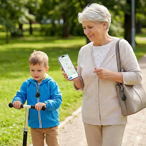 Vista 9 de Paquete de 2 buscadores de artículos Bluetooth Localizador de billetera de equipaje con llaves para iOS y Android Sin GPS, muestra la última