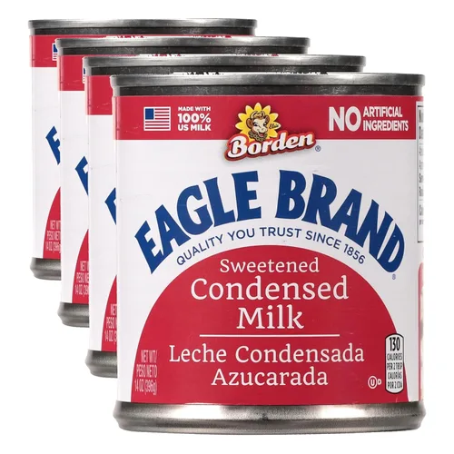 Vista 12 de Eagle Brand Leche condensada endulzada de 14 onzas, ideal para flan, cocinar, hornear, bebidas, postres, helados, sin ingredientes artificiales, sin