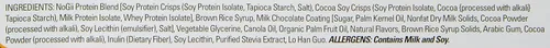 Vista 4 de Barra nutricional alta en proteínas, brownie de cacao, 12