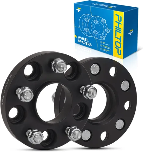 Vista 25 de PHILTOP 4x100 1.25" Espaciadores de rueda para Yaris, 2 piezas de espaciadores de rueda centrados en buje con 54.1mm de diámetro interior del buje
