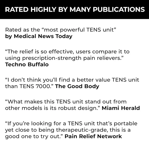 Vista 9 de Unidad de TENS – TENS para gestión de dolor, dolor de espalda y de rehabilitación.
