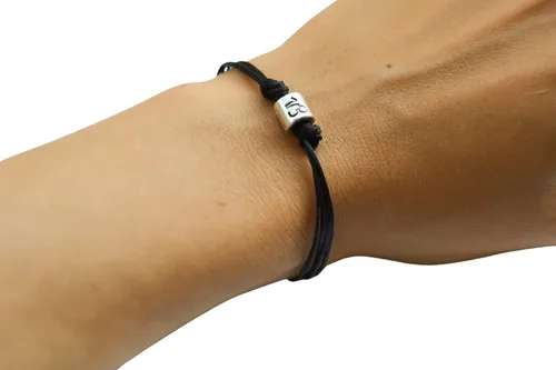 Zodiac signs bracelet, Capricorn sign, black cord with silver sign charm, black cords, astrology bracelet, horoscope, spiritual jewelry