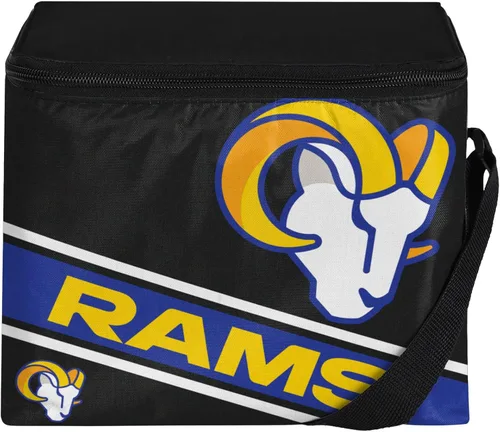 Vista 14 de FOCO NFL Unisex-Adult NFL Team Big Logo Stripe 6 Pack Coolers