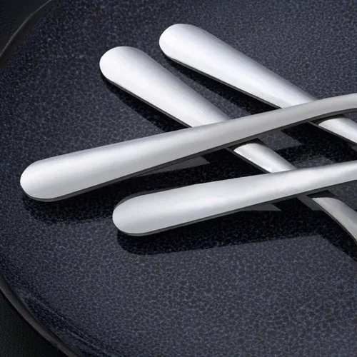 Vista 3 de Unokit Juego de 24 cucharas de té – Cuchara de acero inoxidable de 6.7 pulgadas, postre, mesa, cucharas de cubiertos solo para el hogar, cocina