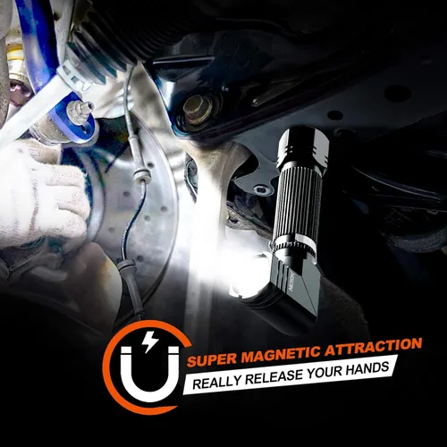 Vista 4 de NICRON N7 - Linterna táctica de 600 lúmenes, mini linterna IP65 impermeable, 4 modos, los mejores lúmenes altos son para campamento, exteriores