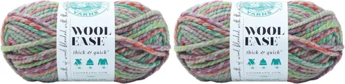 Lion Brand Yarn Wool-Ease - Ovillo de lana Thick & Quick, hilo suave y voluminoso para tejer, ganchillo y manualidades, 1 madeja, color Eden