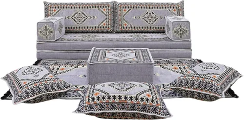 Vista 48 de arabicsofa Sofá de piso árabe Jalsa - Sofá tradicional hecho a mano para sala de estar