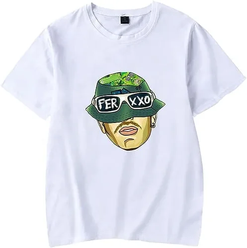 Feid Merch Album Ferxxo Camiseta de manga corta Hip Hop Camiseta de manga corta con cuello redondo para fanáticos de la música Top único