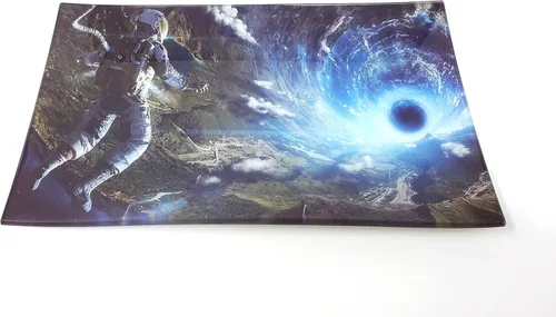 Vista 16 de E.G.G. Bandeja de vidrio resistente a las roturas: Decorativa/Coleccionable de alta resolución Gran regalo (entre nosotros)