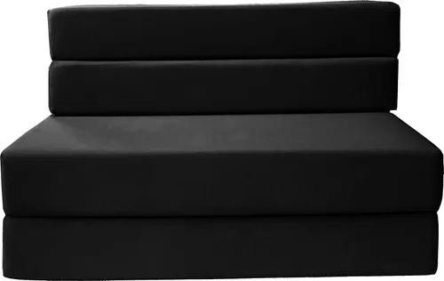 Vista 18 de D&D Futon Furniture Colchón plegable de espuma, sofá cama, camas de invitados (tamaño Queen, gris)