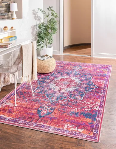 Vista 49 de Rugs.com Francesca Collection - Alfombra lavable de tejido plano, 2 x 3 pies, color blanco sal marina, perfecta para entradas, cocinas, rincones