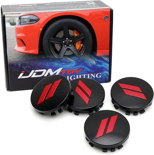 Vista 10 de iJDMTOY Juego de 4 piezas 63 mm 2.5 pulgadas plateado/ Coberturas de centro de llanta con diseño de rayado para reemplazo