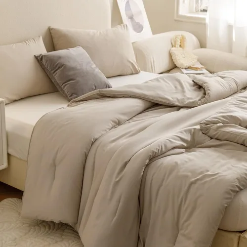 Vista 33 de ROSGONIA Edredón tamaño completo para niñas, niños, adolescentes, gris carbón, 3 piezas (1 edredón gris oscuro y 2 fundas de almohada), ropa de cama