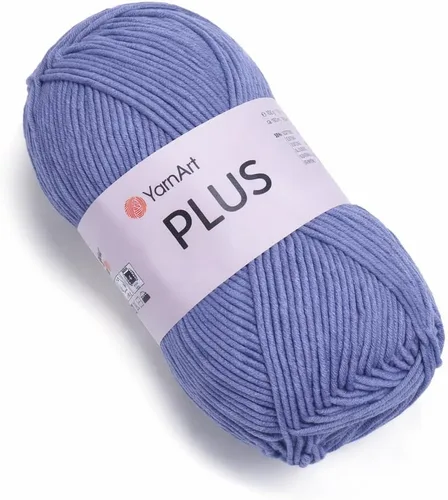 Vista 38 de YarnArt Jeans Plus - Hilo de mezcla de algodón suave, 100g (3.5 onzas), 160m (174 yardas), 55% algodón, 45% acrílico, grosor medio #4, ideal